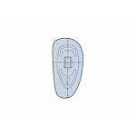 Siliconen neuspads click, 21mm, 20 paar