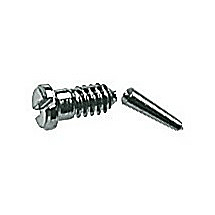 Gleufschroef zilver Ø 1,3 lengte 3,5/6,5 mm (100st)