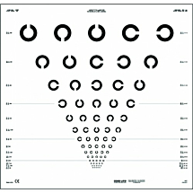 ETDRS – Landolt C-ringenkaart 4 meter