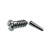 Gleufschroef zilver Ø 1,3 lengte 3,5/6,5 mm (100st)