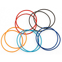 Glasring assortiment Ø 26 mm, dikte 0,85 mm (10 stuks)