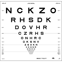 Originele ETDRS-serie - SLOAN-letters - NCKZO