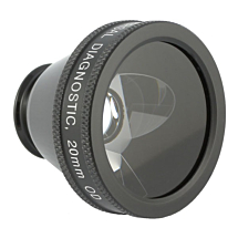 Ocular Goniolens, 3 spiegels Flange 20mm (Zwart)